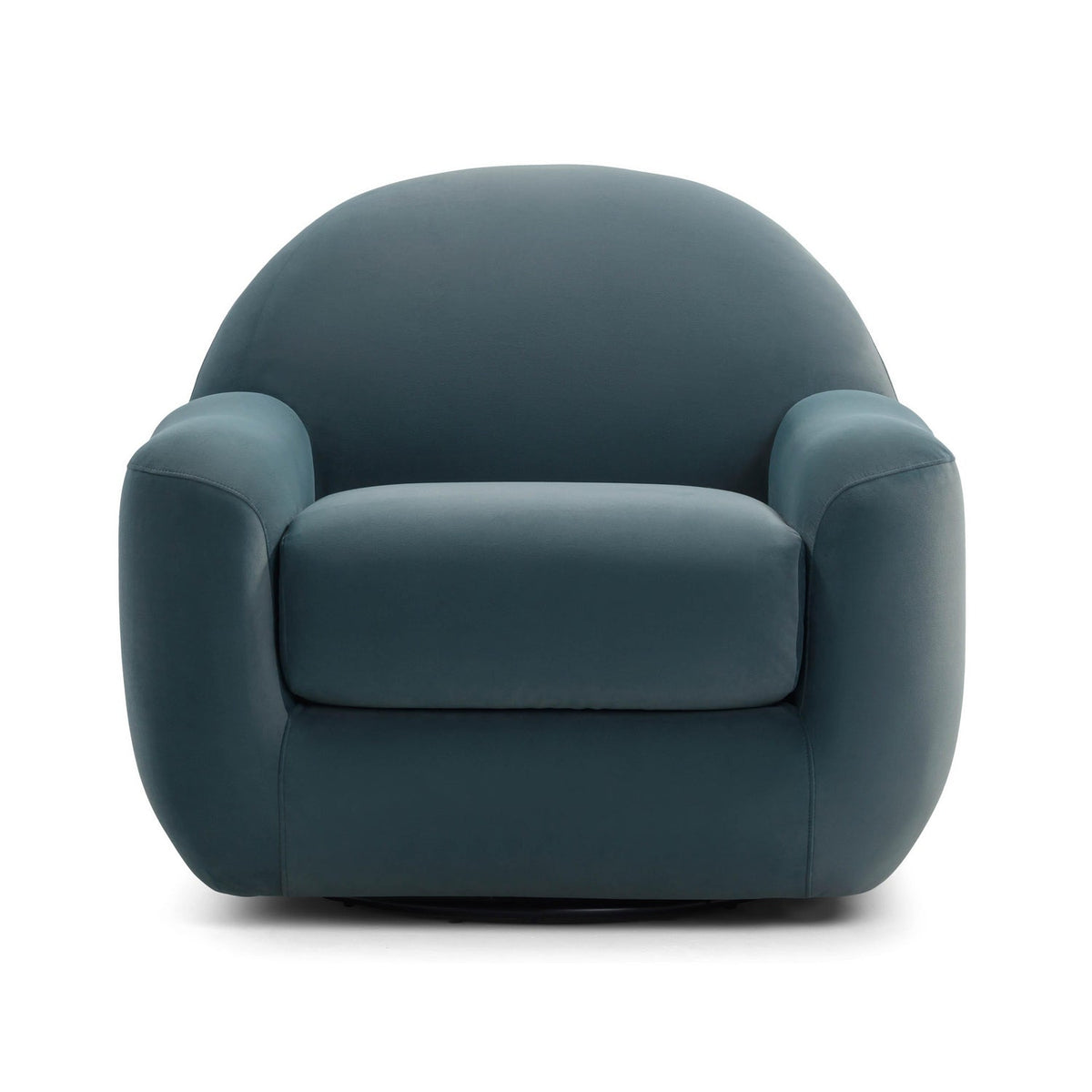 TOV Furniture Tiago Dark Teal Performance Velvet Swivel Chair