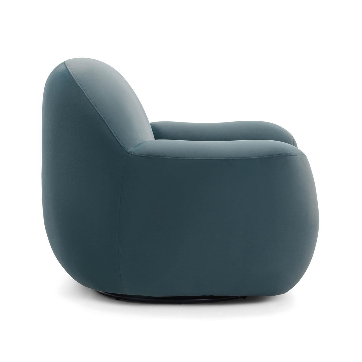 TOV Furniture Tiago Dark Teal Performance Velvet Swivel Chair