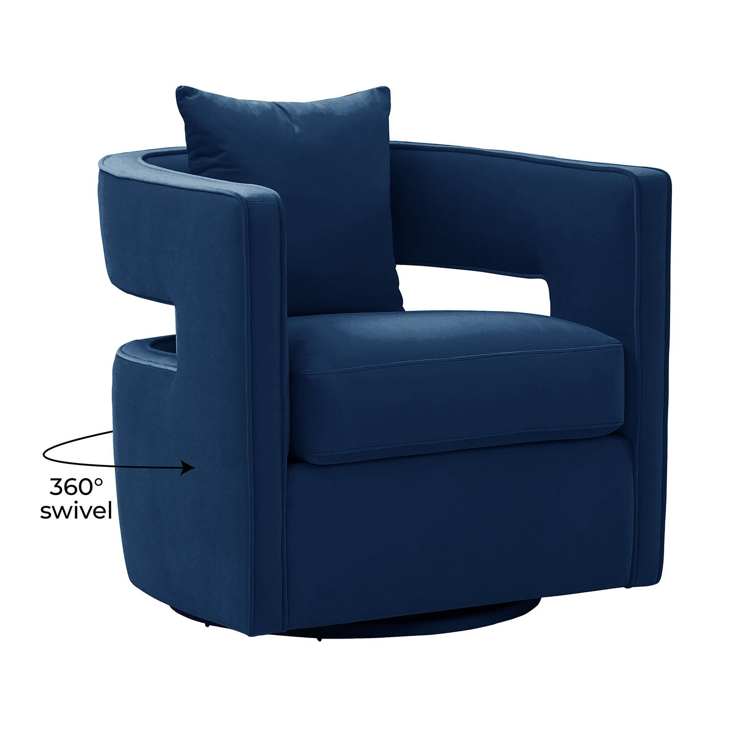 TOV Furniture Kennedy Swivel Chair