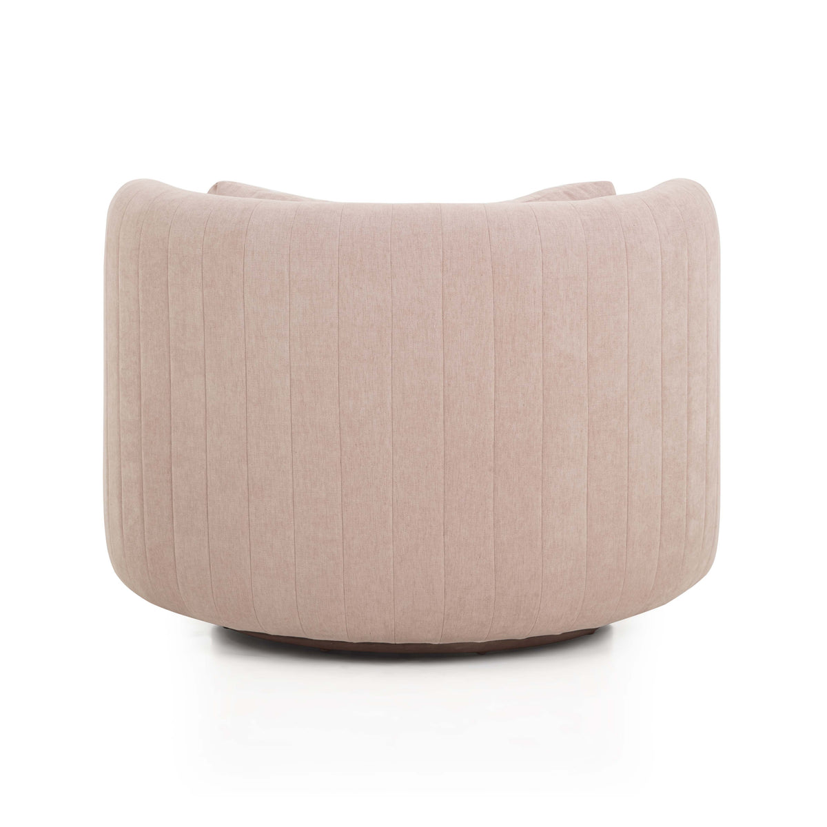 TOV Furniture Nura Pink Chenille Swivel Chair