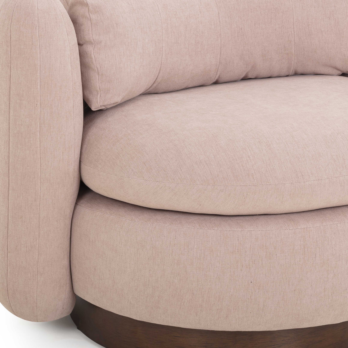 TOV Furniture Nura Pink Chenille Swivel Chair