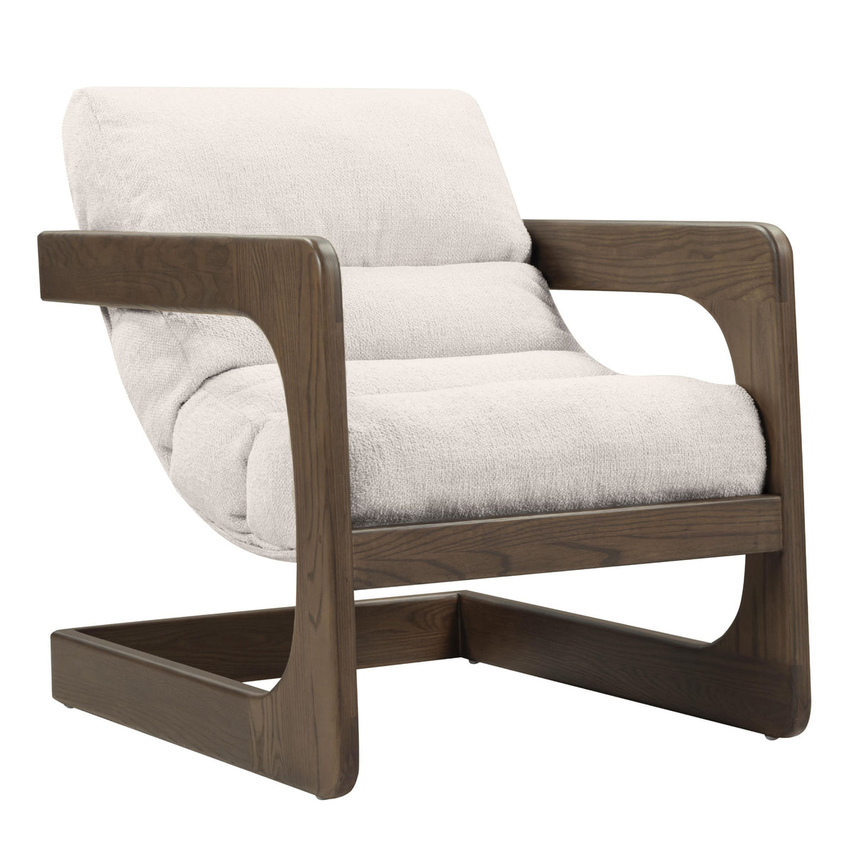 TOV Furniture Palma Accent Chair in cream fabric, primary product view