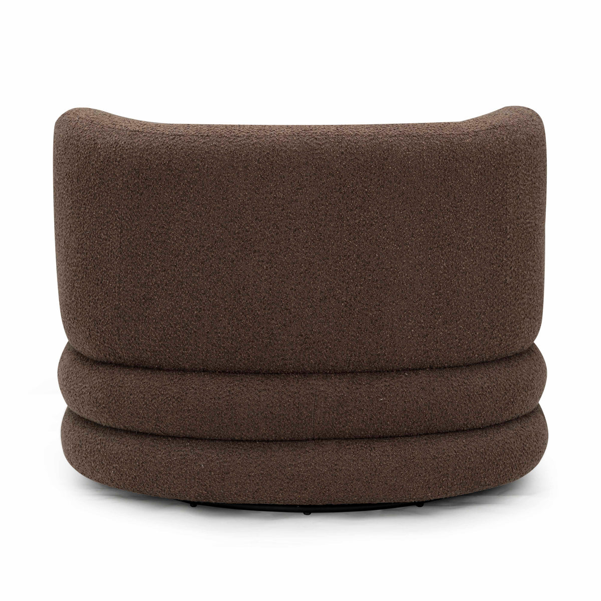 TOV Furniture Astor Brown Performance Boucle Swivel Hotel Lounge Chair