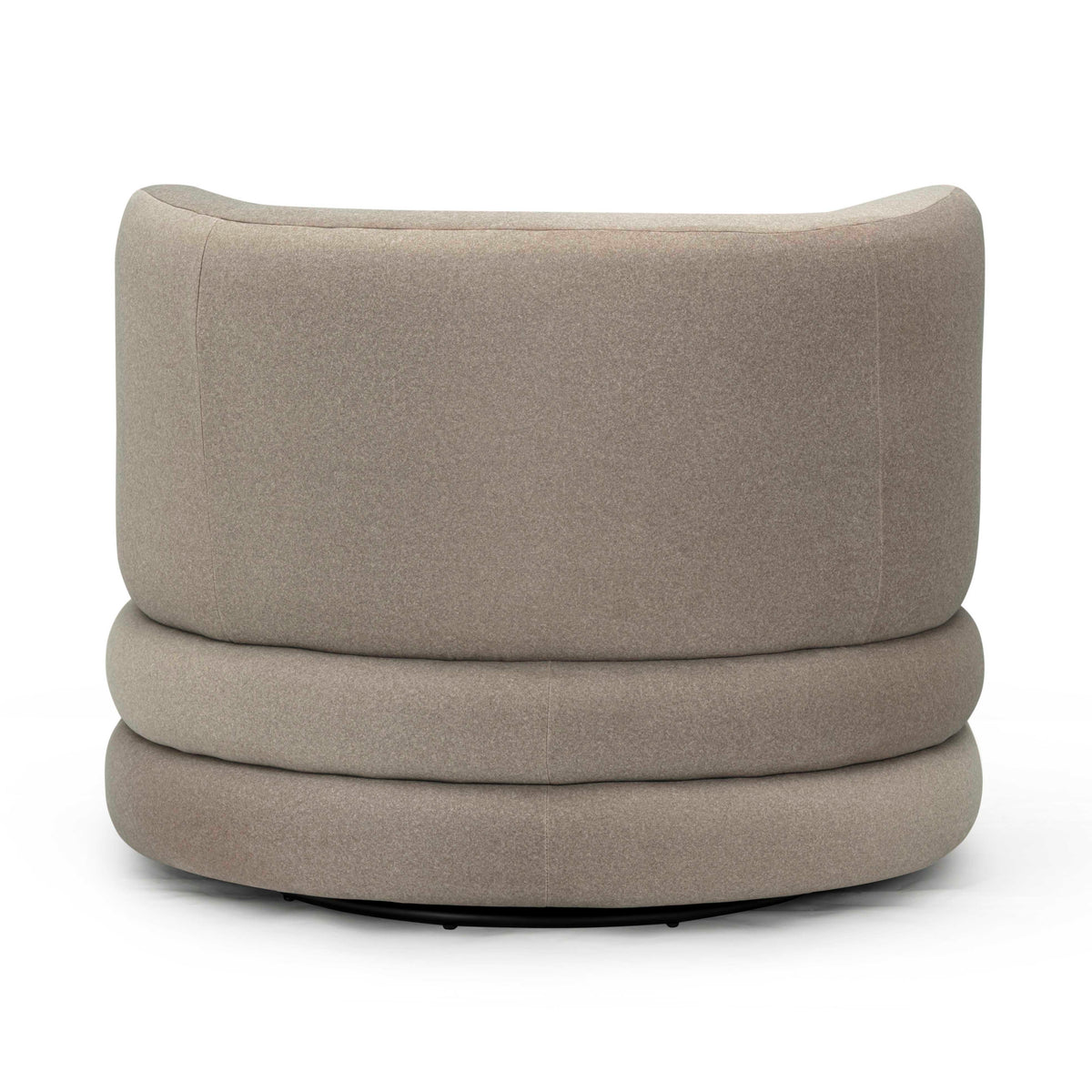 TOV Furniture Astor Taupe Performance Faux Mohair Swivel Lounge Chair
