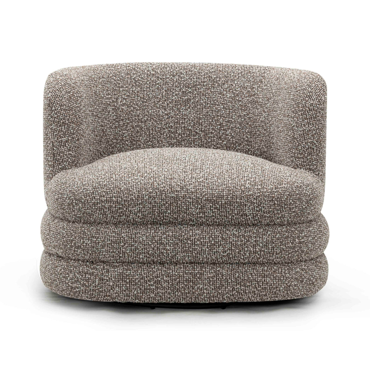 TOV Furniture Astor Heathered Grey Performance Boucle Swivel Lounge Chair