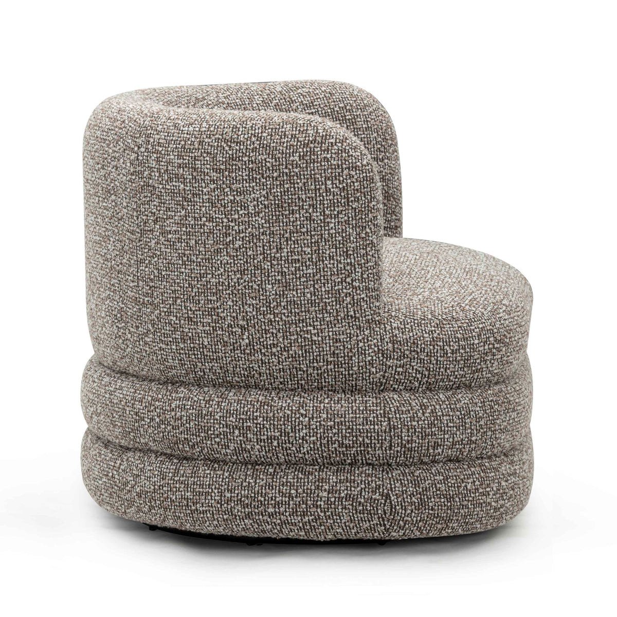TOV Furniture Astor Heathered Grey Performance Boucle Swivel Lounge Chair