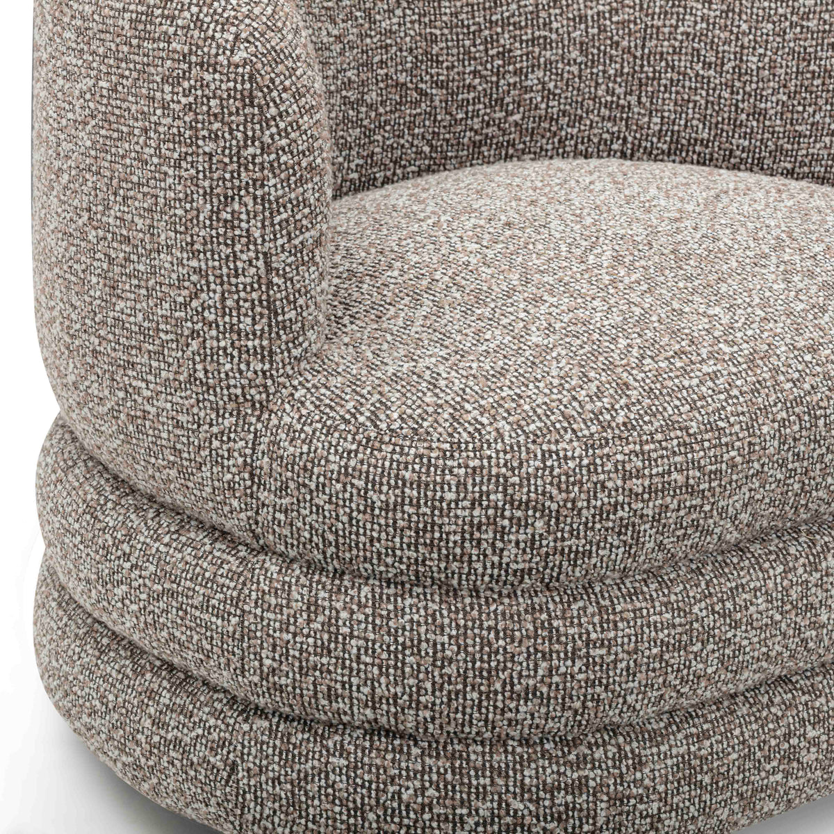 TOV Furniture Astor Heathered Grey Performance Boucle Swivel Lounge Chair