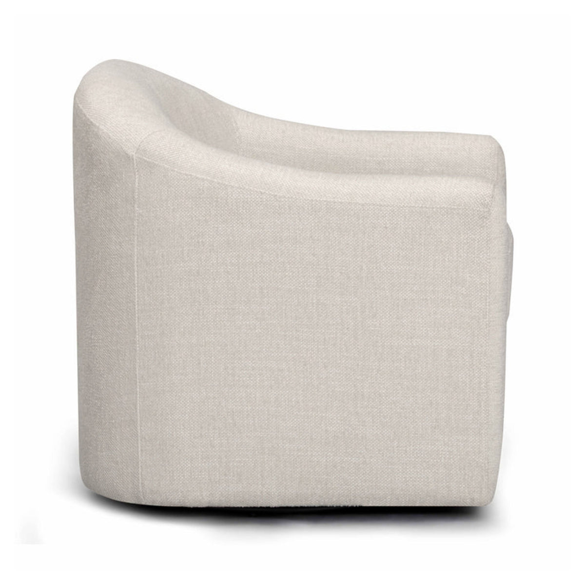 TOV Furniture Thao Cream Basketweave Swivel Chair