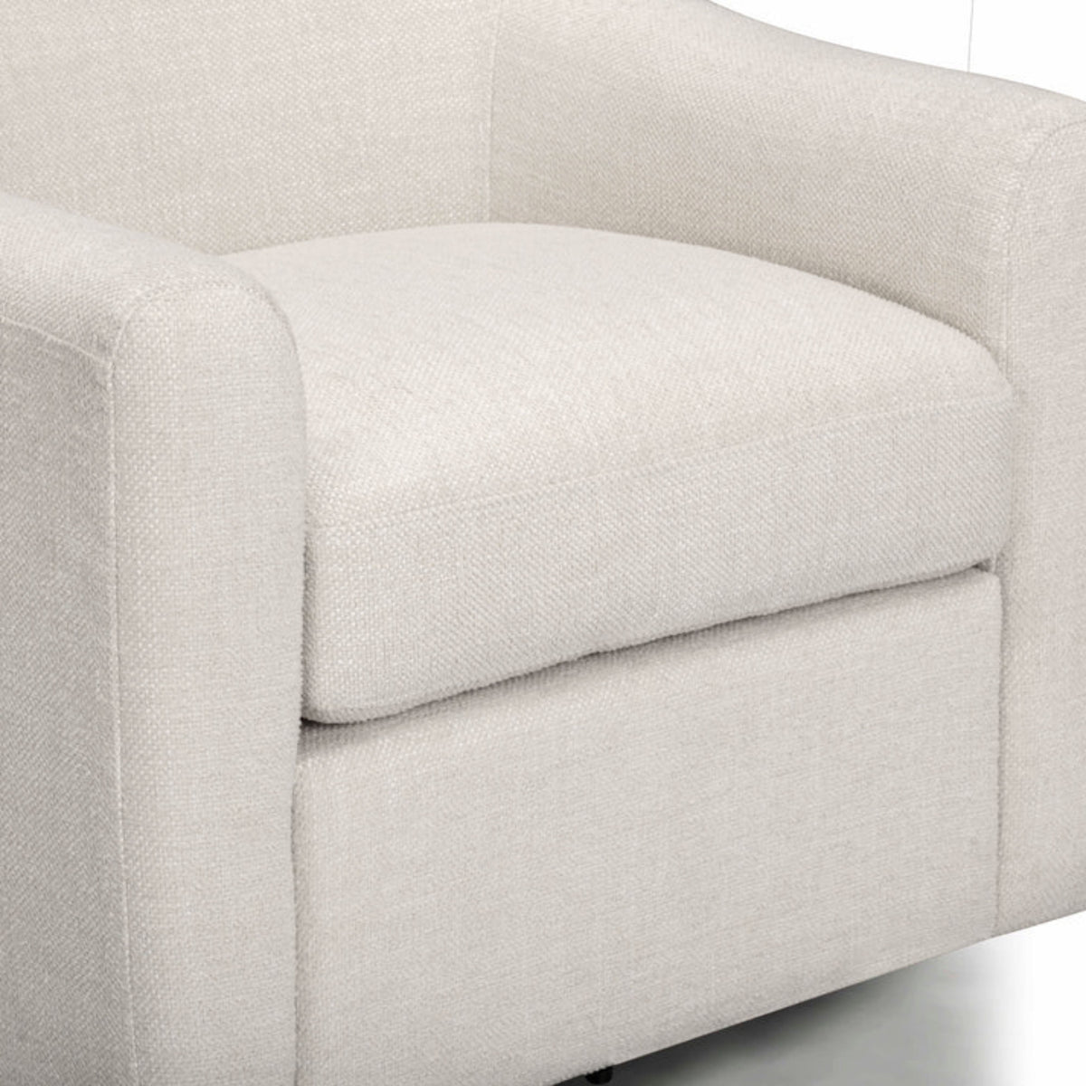 TOV Furniture Thao Cream Basketweave Swivel Chair