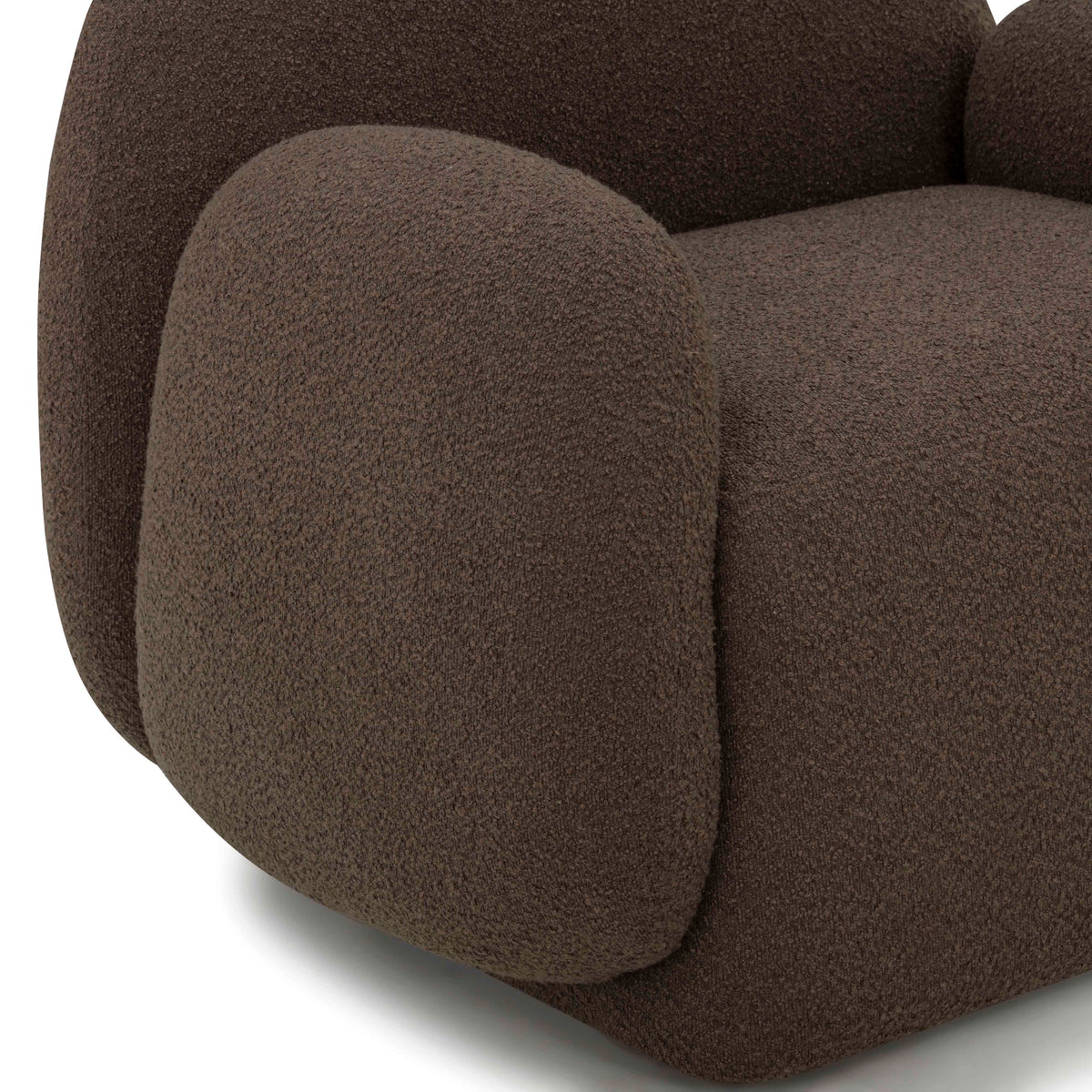 TOV Furniture Marius Brown Boucle Accent Chair