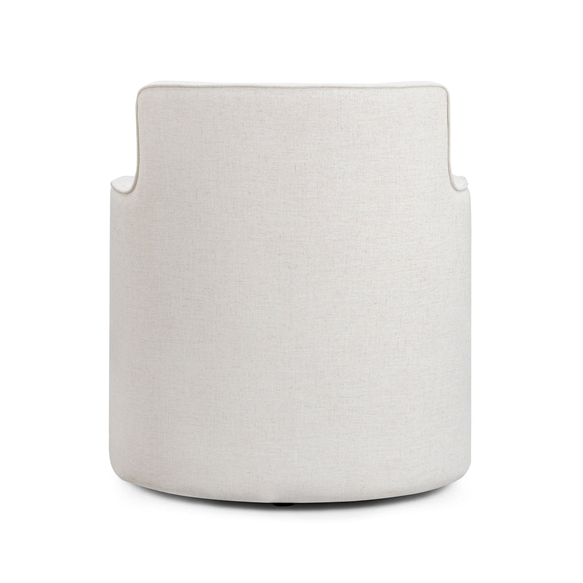 TOV Furniture Passe Cream Upcycled Performance Linen Swivel Accent Chair