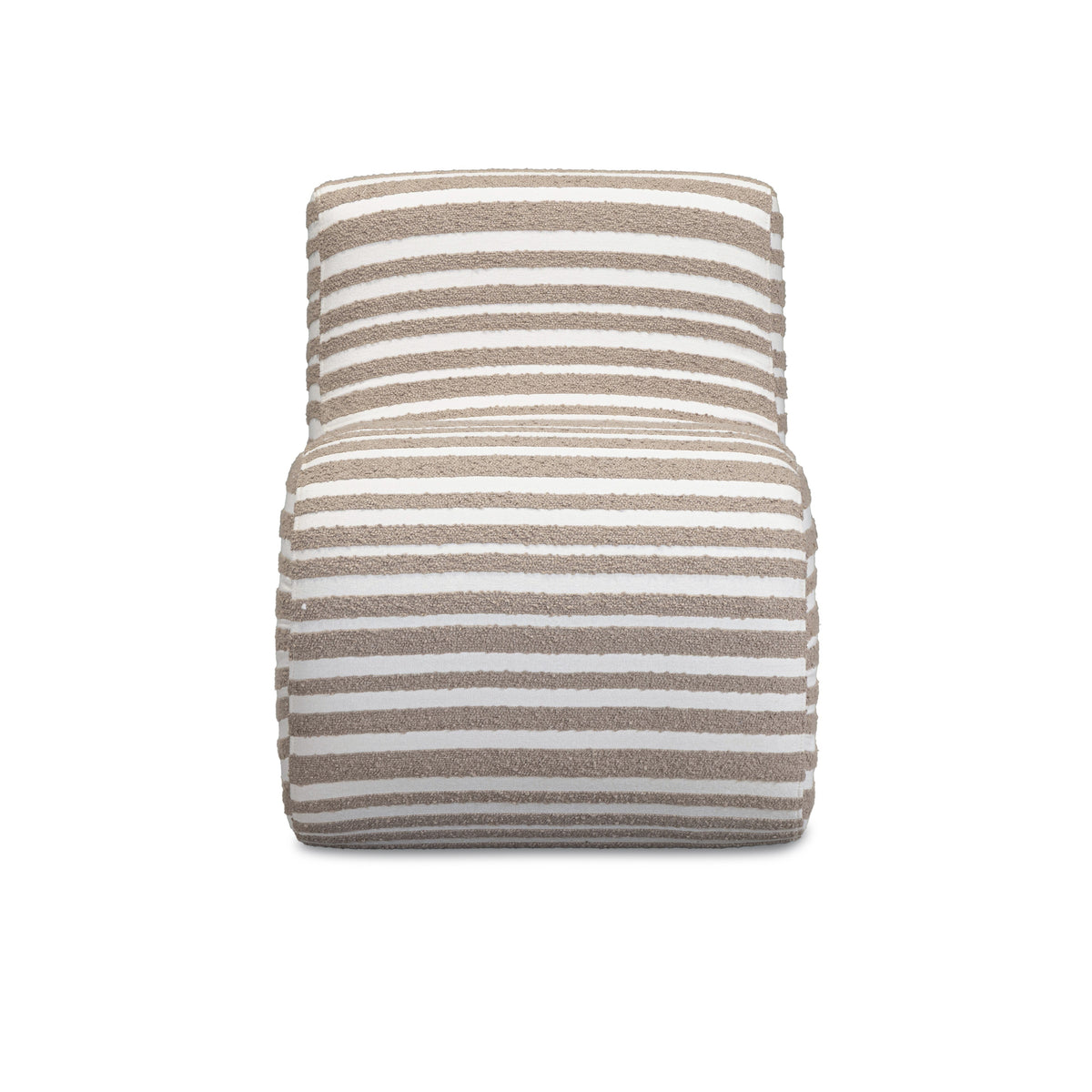 TOV Furniture Senna Taupe Organic Stripes Jacquard Accent Chair