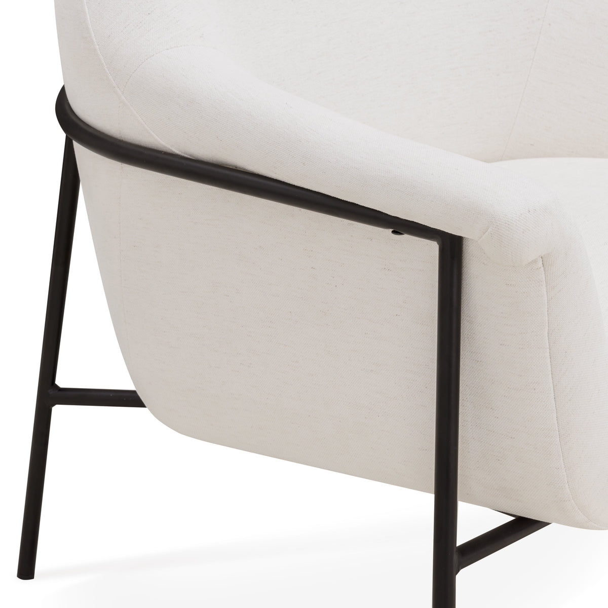 TOV Furniture Lua Cream Performance Chenille Accent Chair