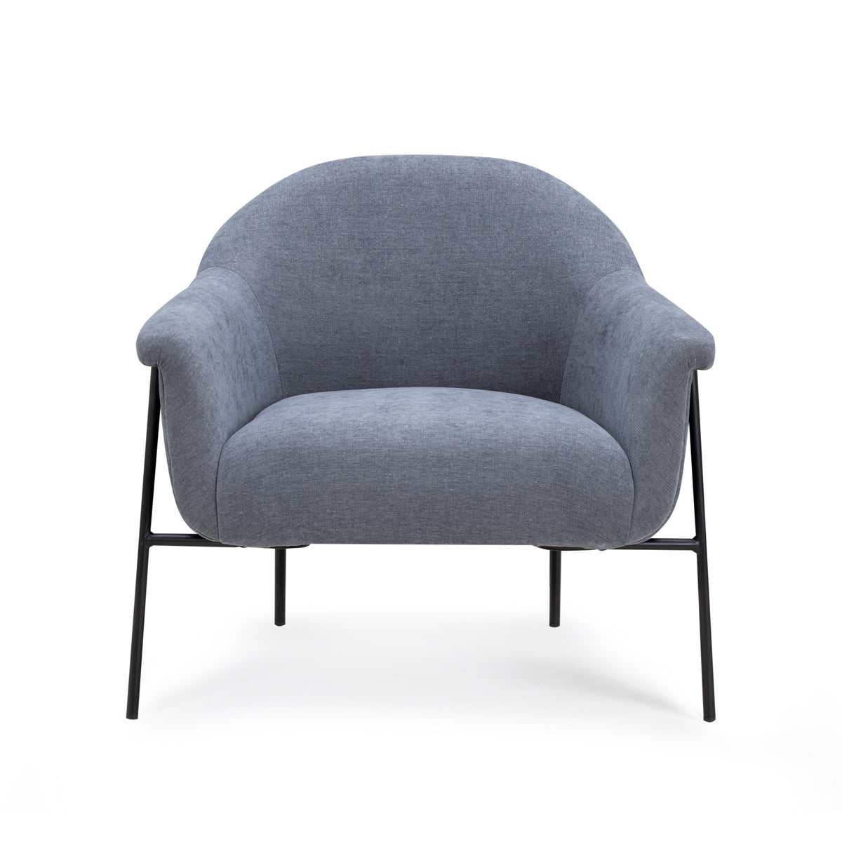 TOV Furniture Lua Blue Performance Chenille Accent Chair