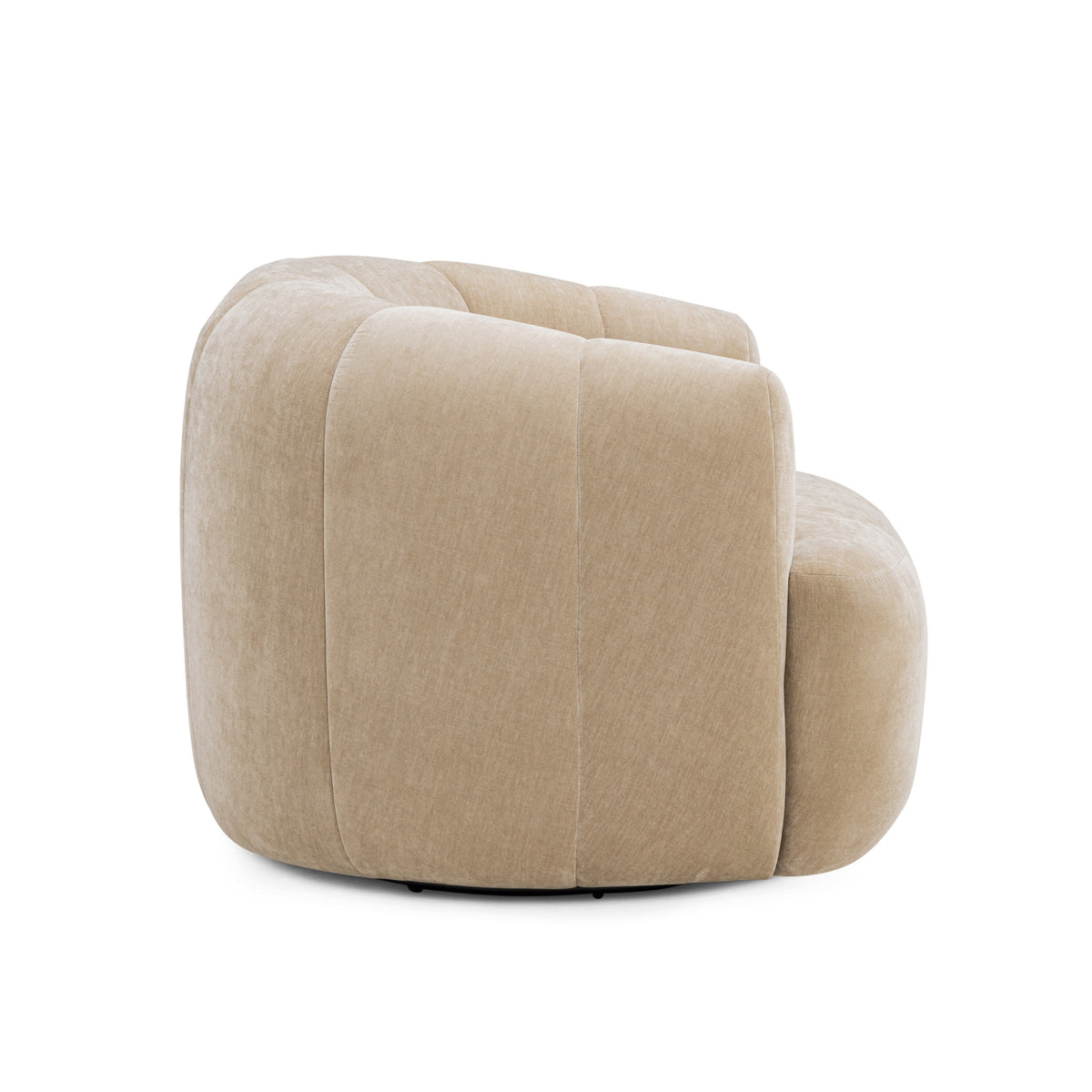 TOV Furniture Jasmine Oat Upcycled Basketweave Swivel Chair