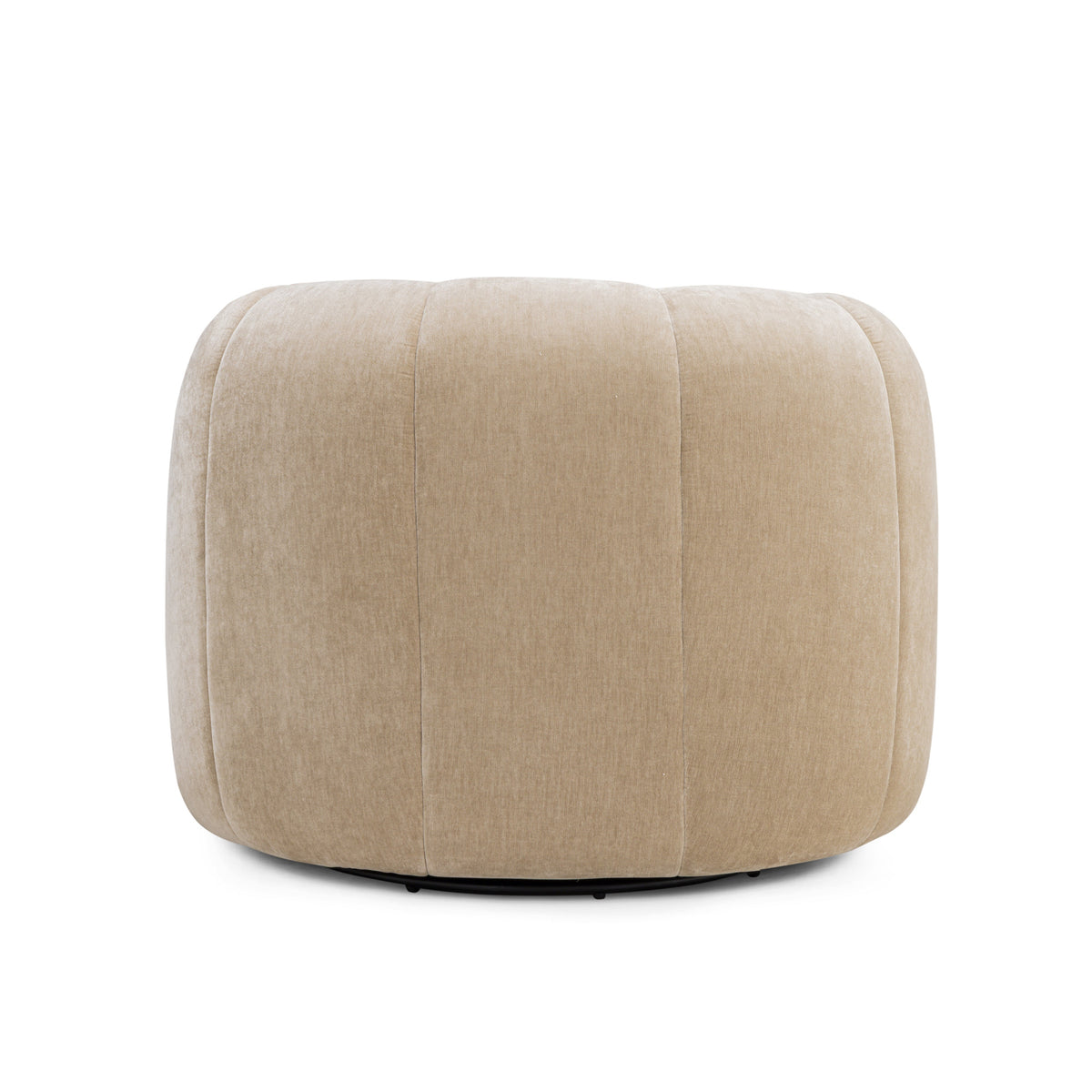 TOV Furniture Jasmine Oat Upcycled Basketweave Swivel Chair
