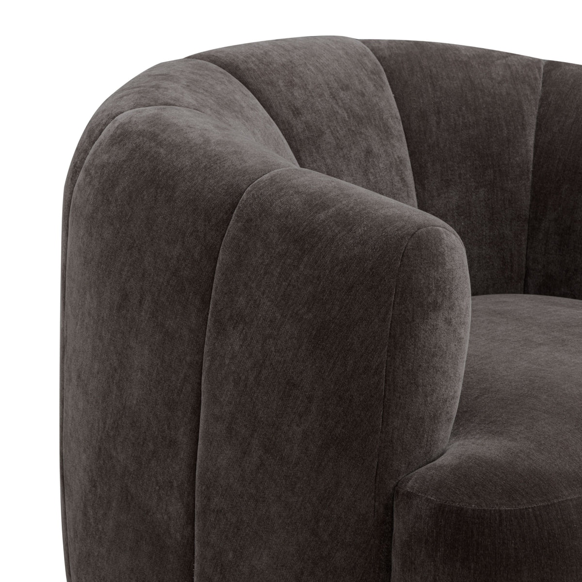 TOV Furniture Jasmine Storm Upcycled Basketweave Swivel Chair