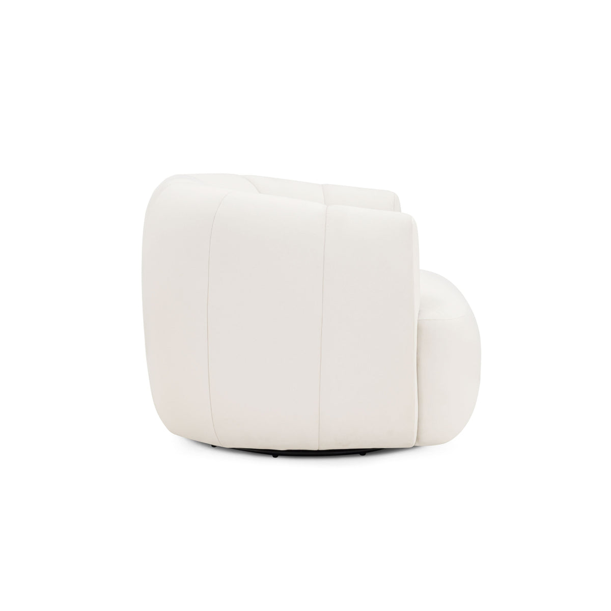 TOV Furniture Jasmine Cream Performance Velvet Swivel Chair