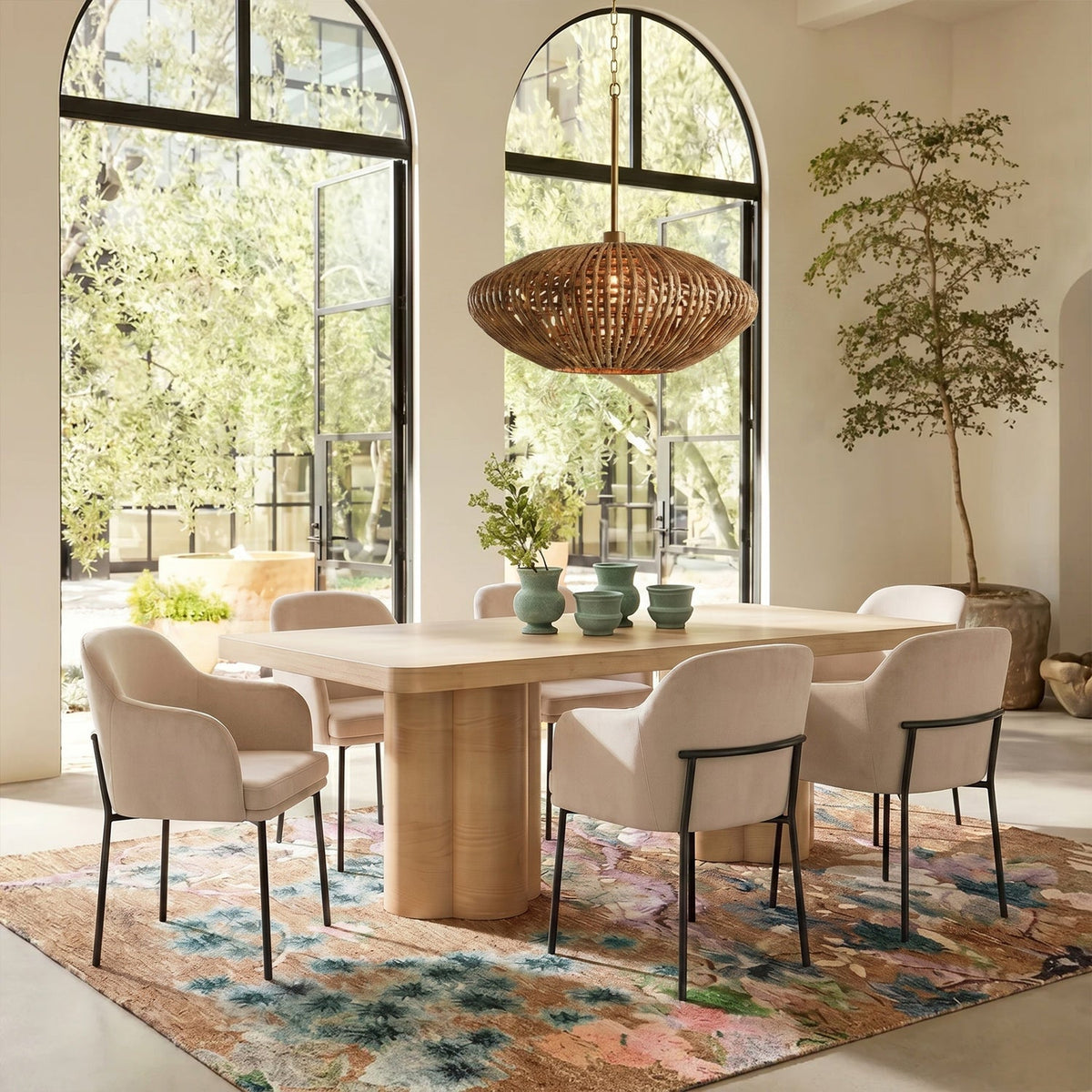 TOV Furniture Sydney Taupe Performance Velvet Armchair Set of 2