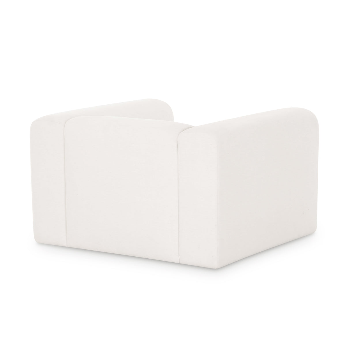 TOV Furniture Tarra Cream Performance Chenille Accent Chair