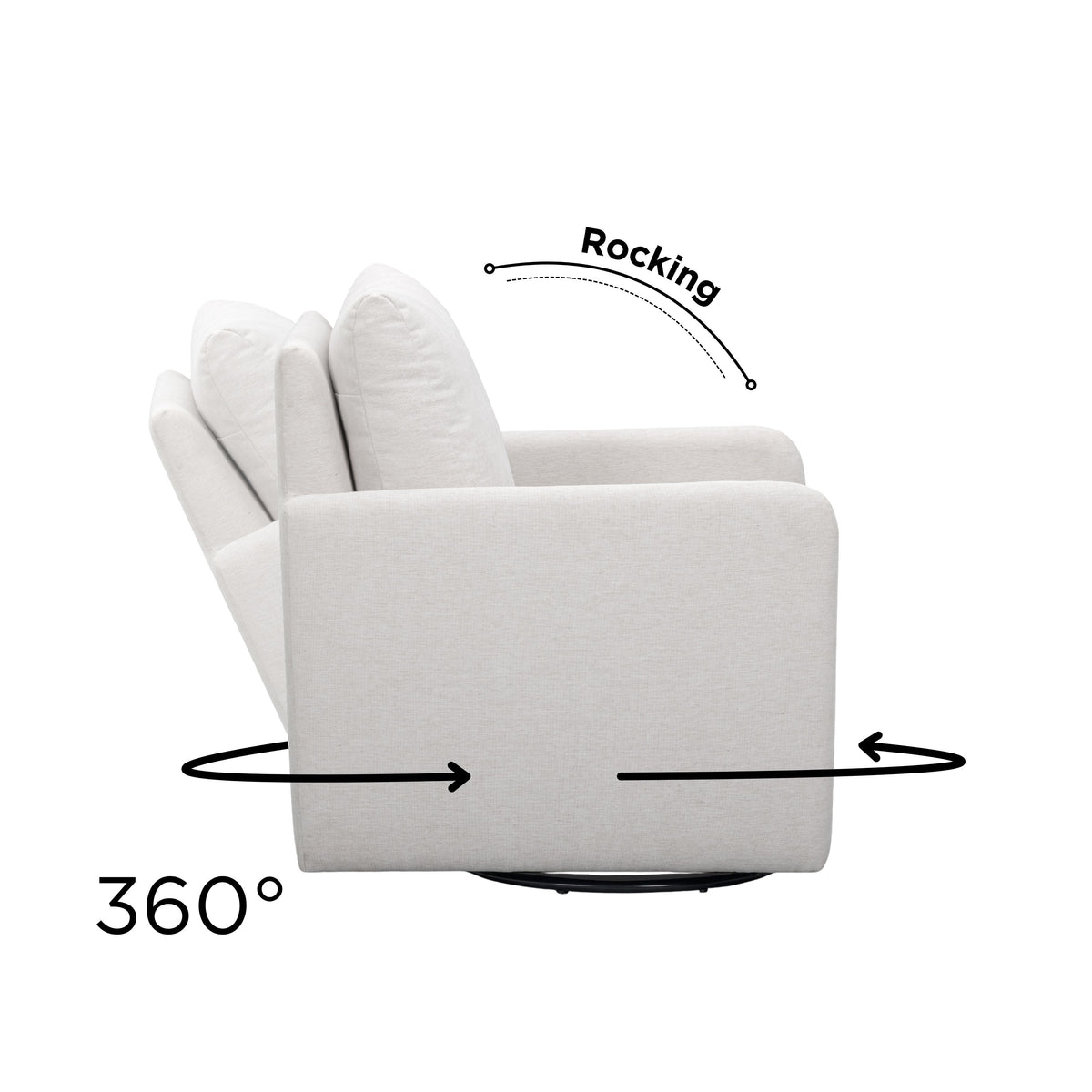 TOV Furniture Nancy Gray Nursing Chair