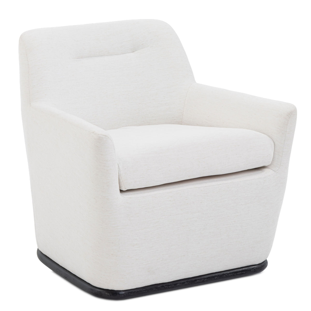 TOV Furniture Mado Chalk Swivel Chair in Chalk Chenille, primary product view