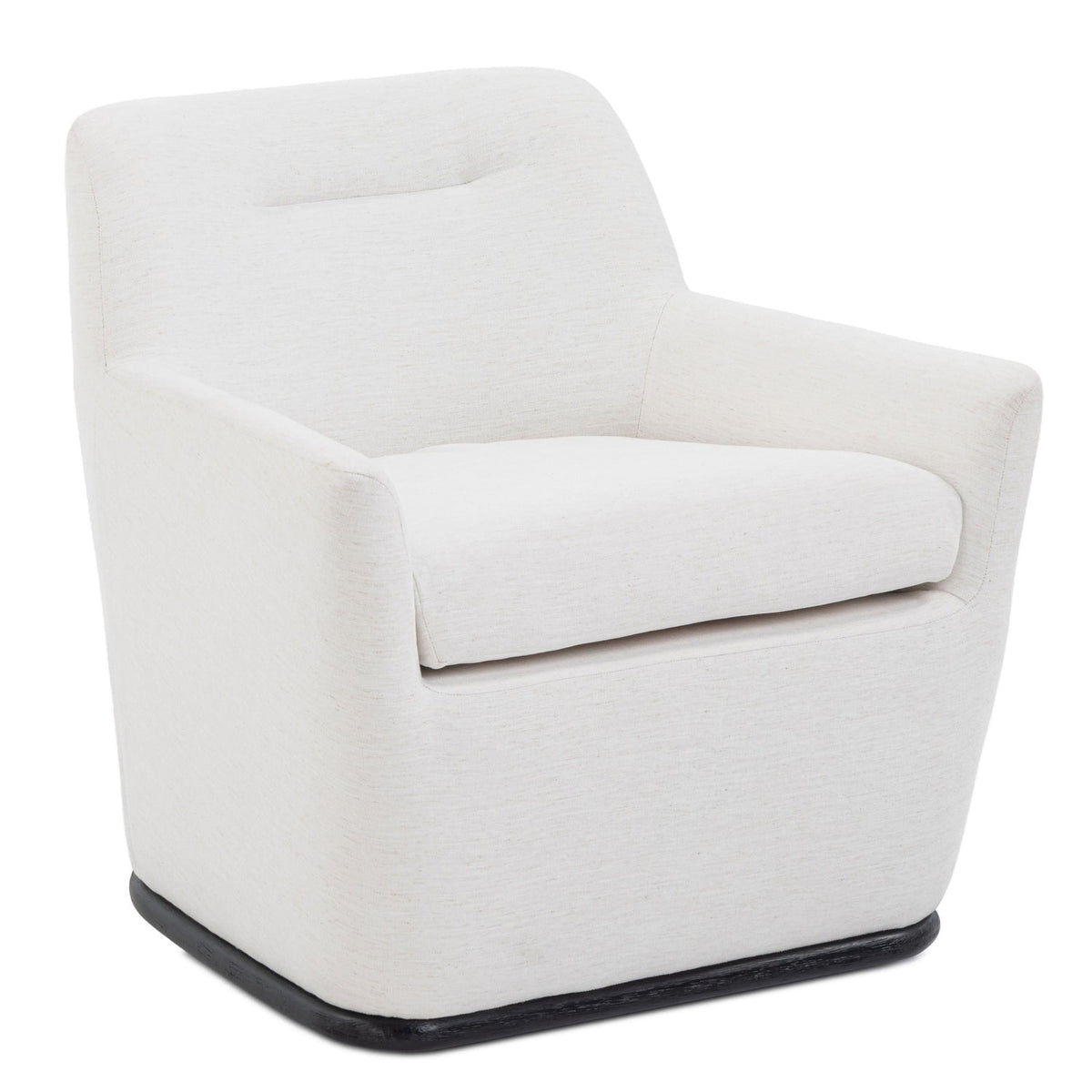 TOV Furniture Mado Chalk Swivel Chair in Chalk Chenille, primary product view