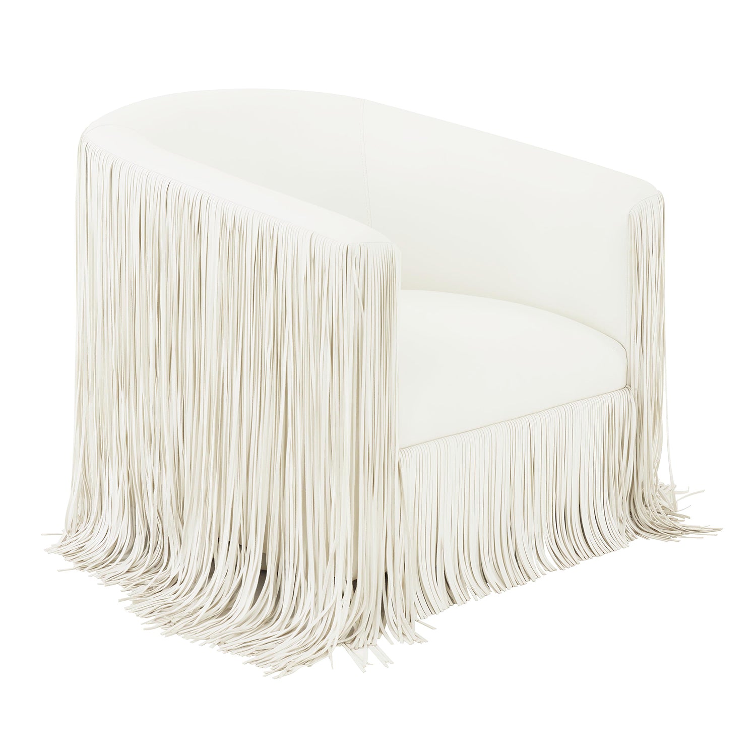 TOV Furniture Shag Me Vegan Leather Swivel Chair