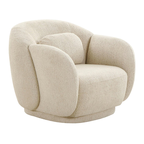 TOV Furniture Misty Cream Boucle Accent Chair