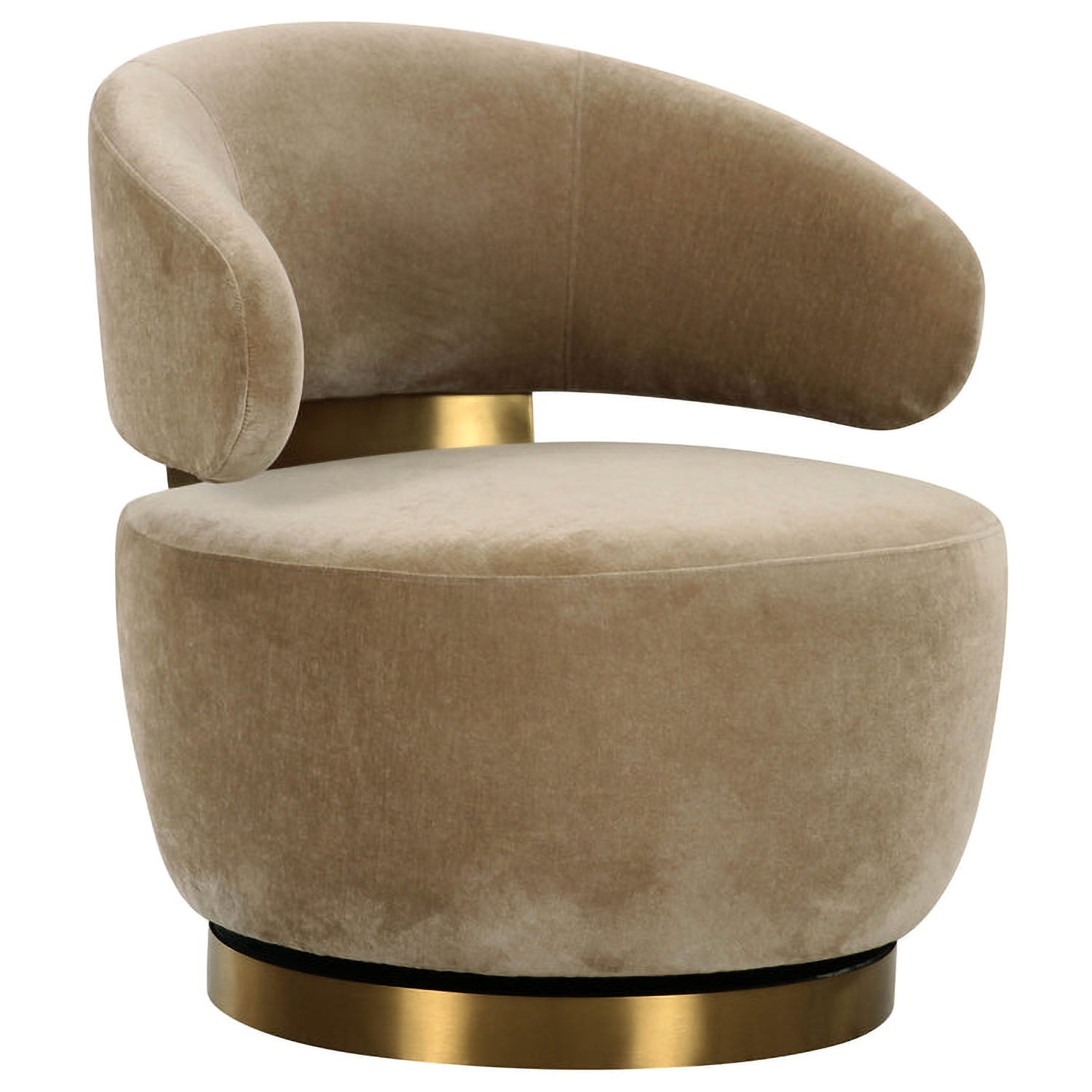 TOV Furniture Austin Upcycled Swivel Chair