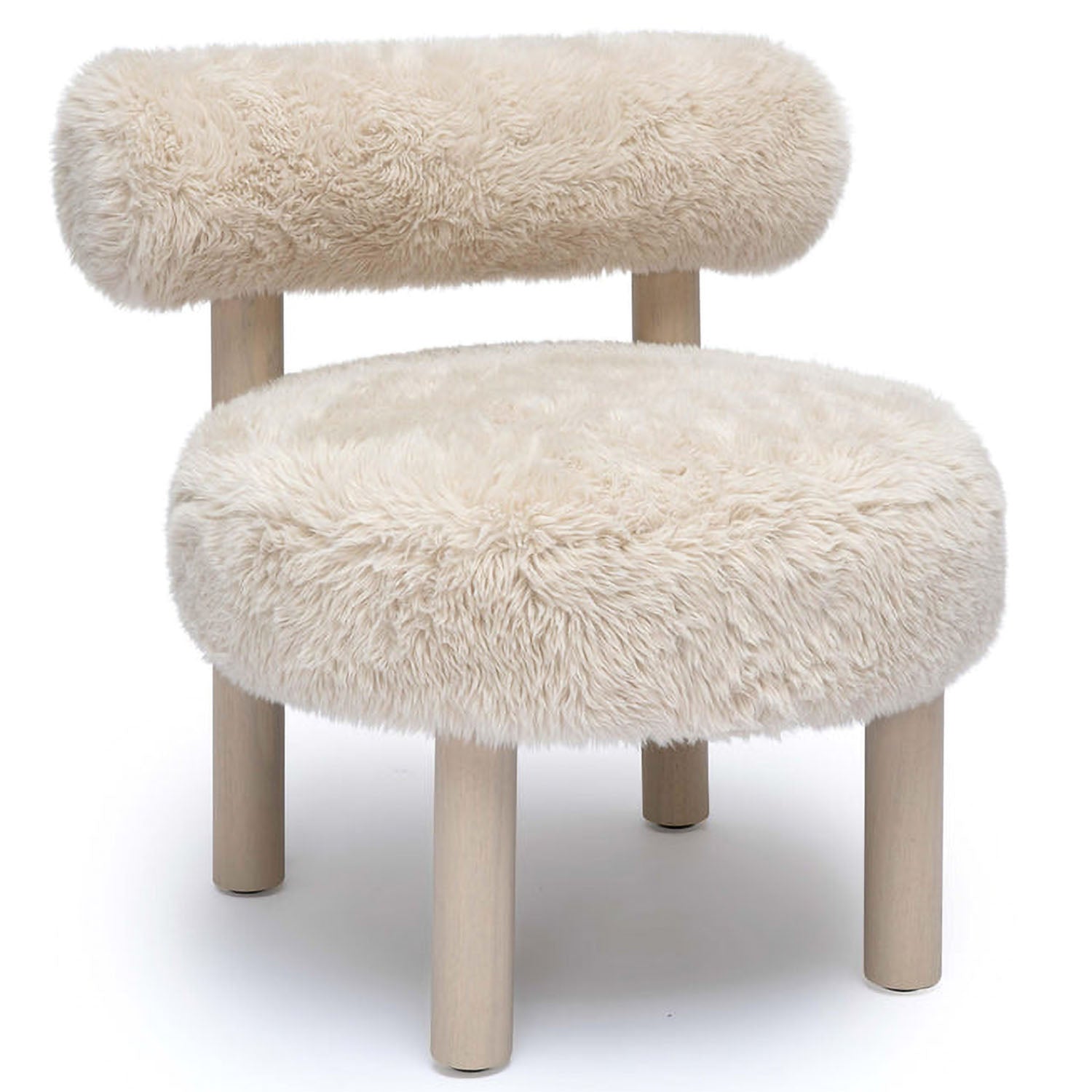 TOV Furniture Carmel Vegan Shearling Accent Chair