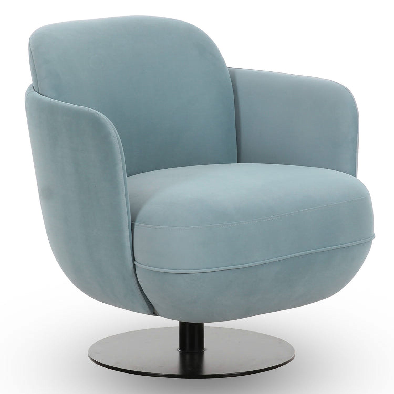 TOV Furniture Solange Velvet Swivel Chair