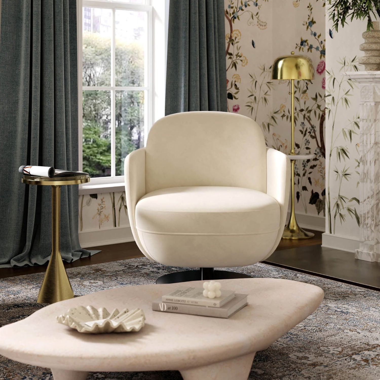 TOV Furniture Solange Swivel Chair - Thumbnail 3