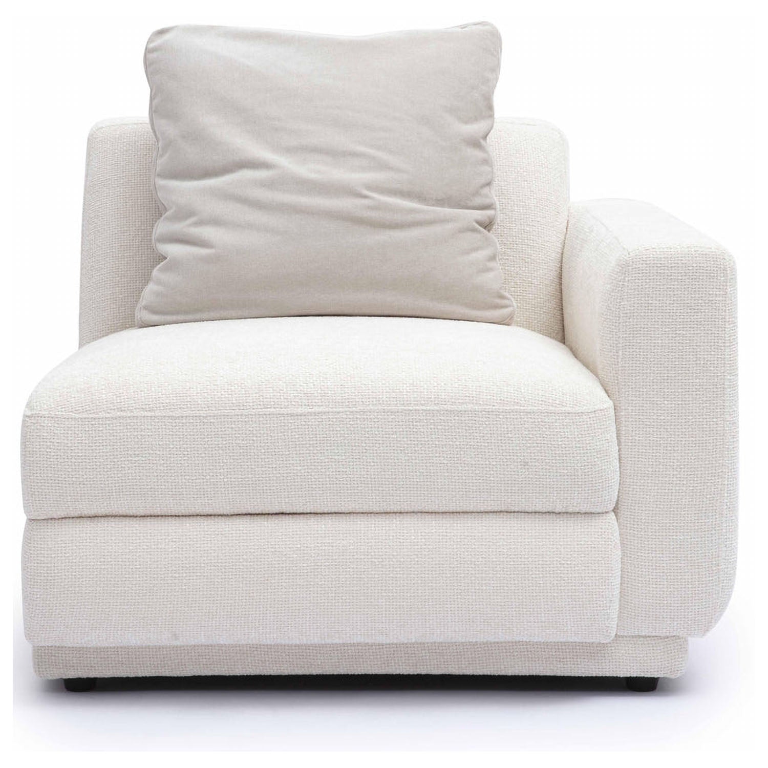 TOV Furniture Perry Cream Chenille Modular Corner Chair
