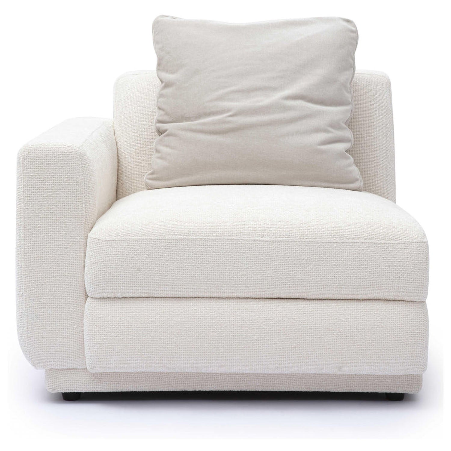 TOV Furniture Perry Cream Chenille Modular Corner Chair