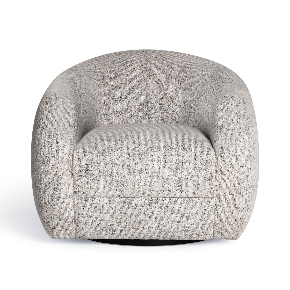 TOV Furniture Judy Black and White Woven Performance Swivel Chair