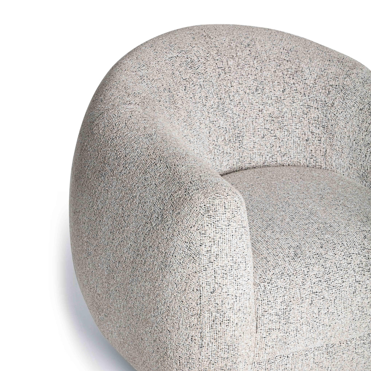 TOV Furniture Judy Black and White Woven Performance Swivel Chair