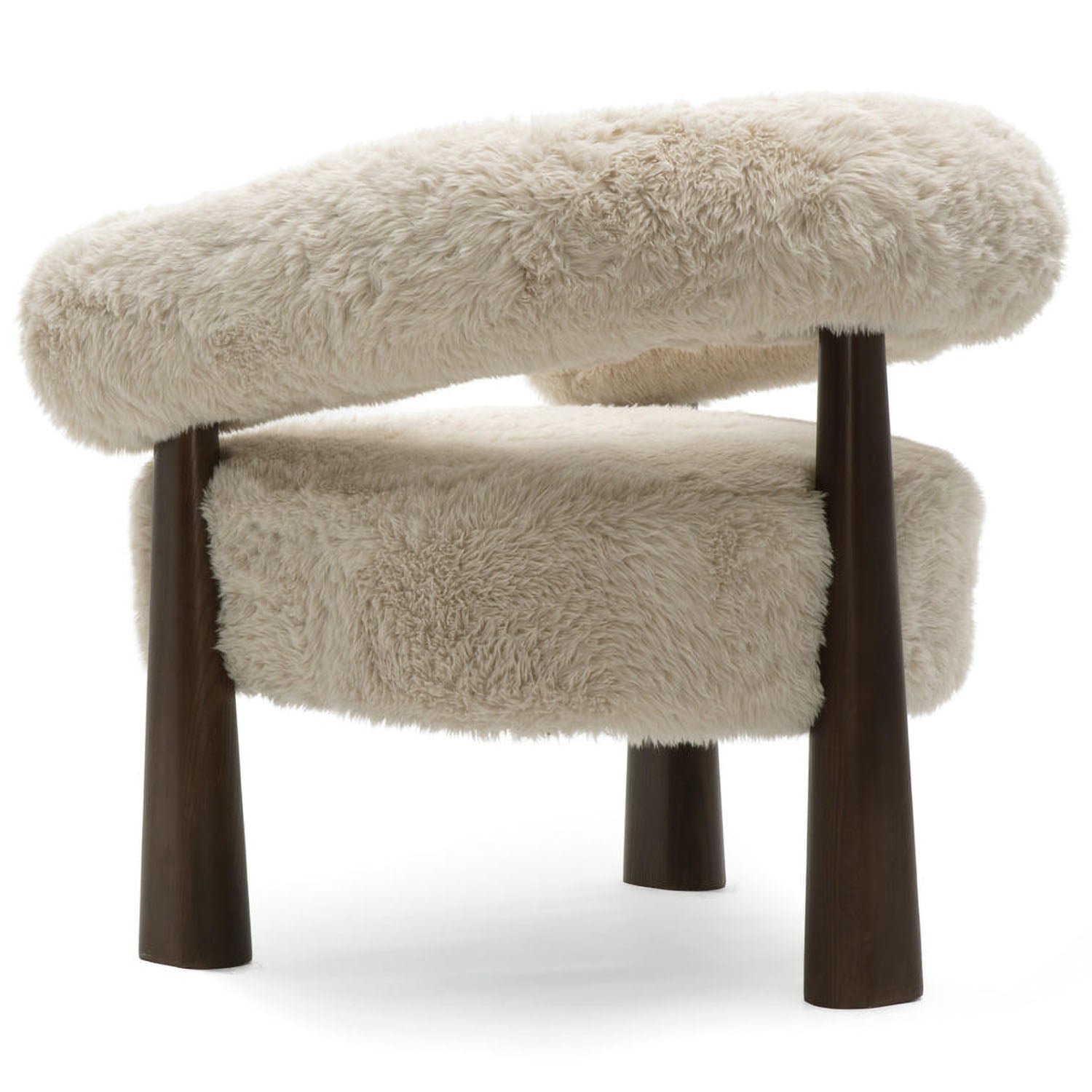 TOV Furniture Spara Straight Vegan Shearling Accent Chair