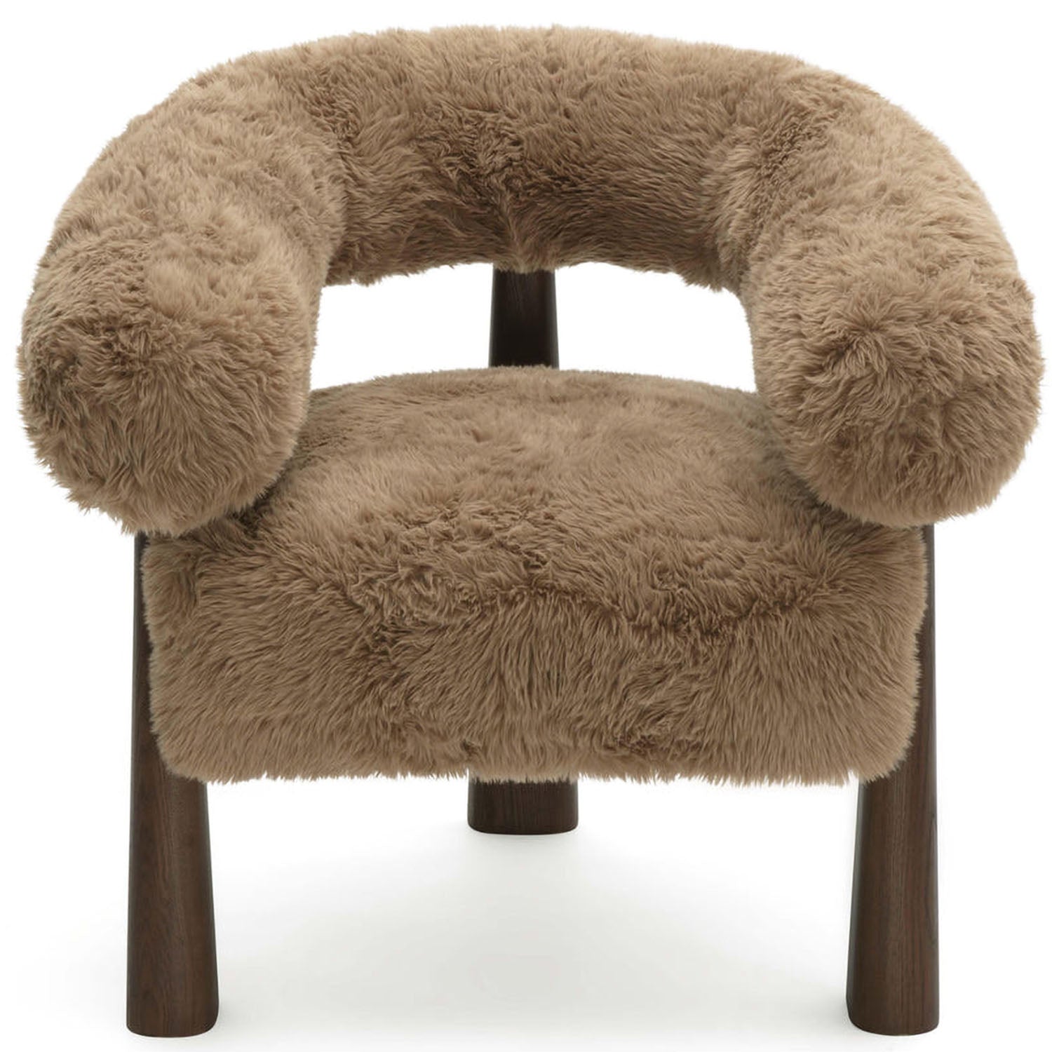 TOV Furniture Spara Straight Vegan Shearling Accent Chair