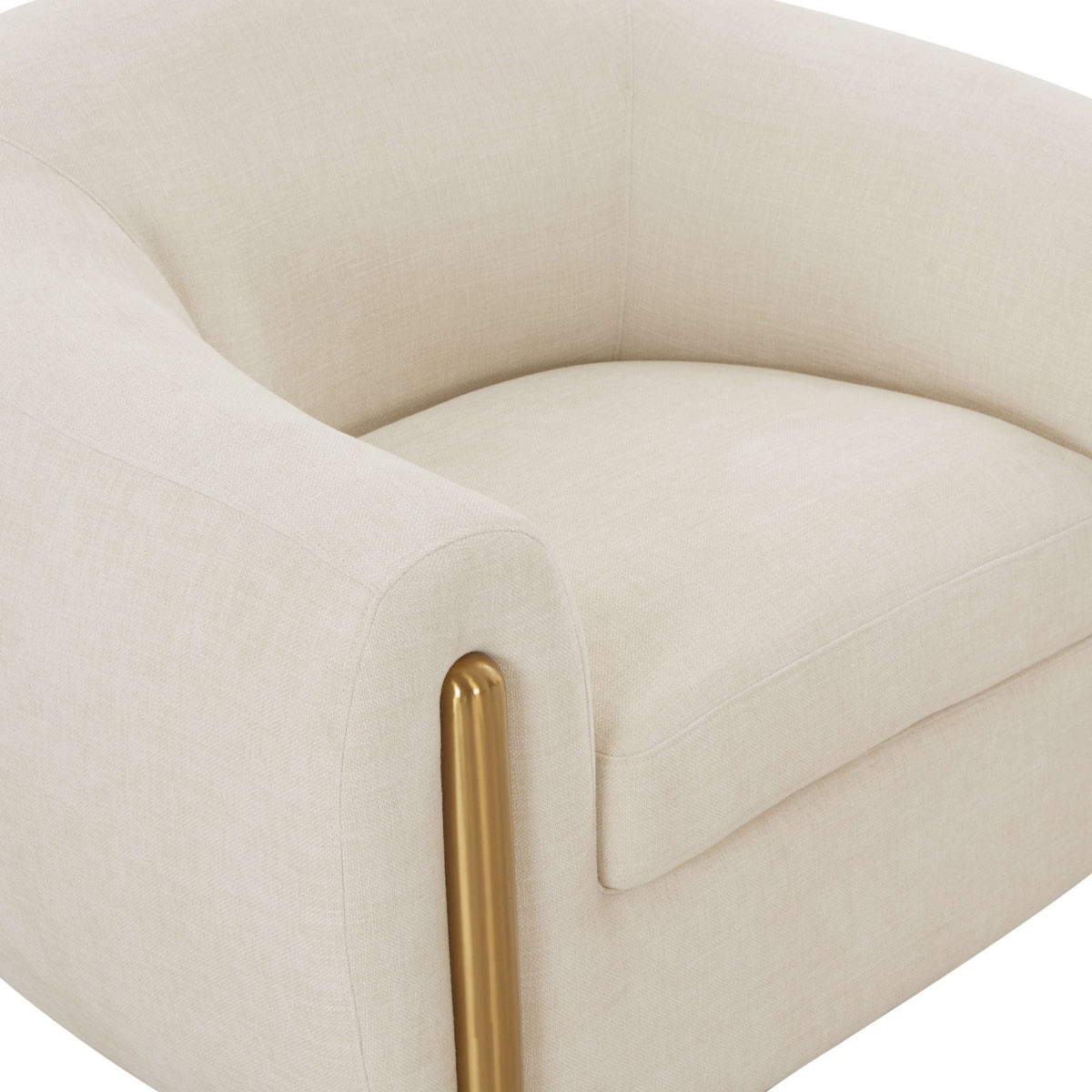 TOV Furniture x  Inspire Me! Lina Cream Accent Chair