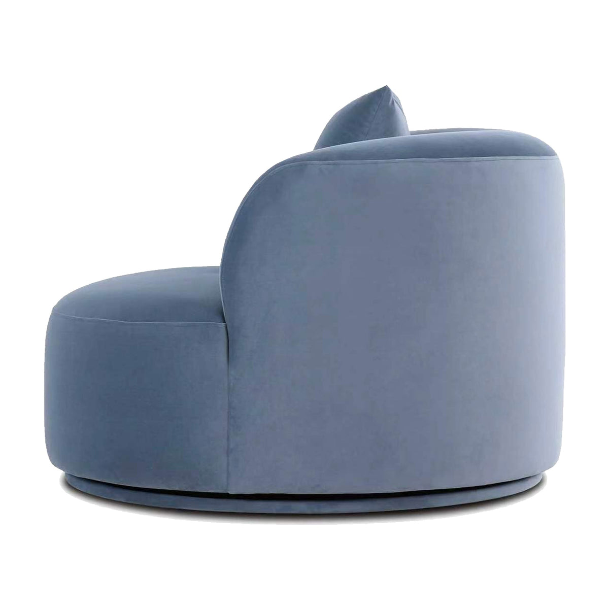 TOV Furniture Fickle Bluestone Swivel Accent Chair