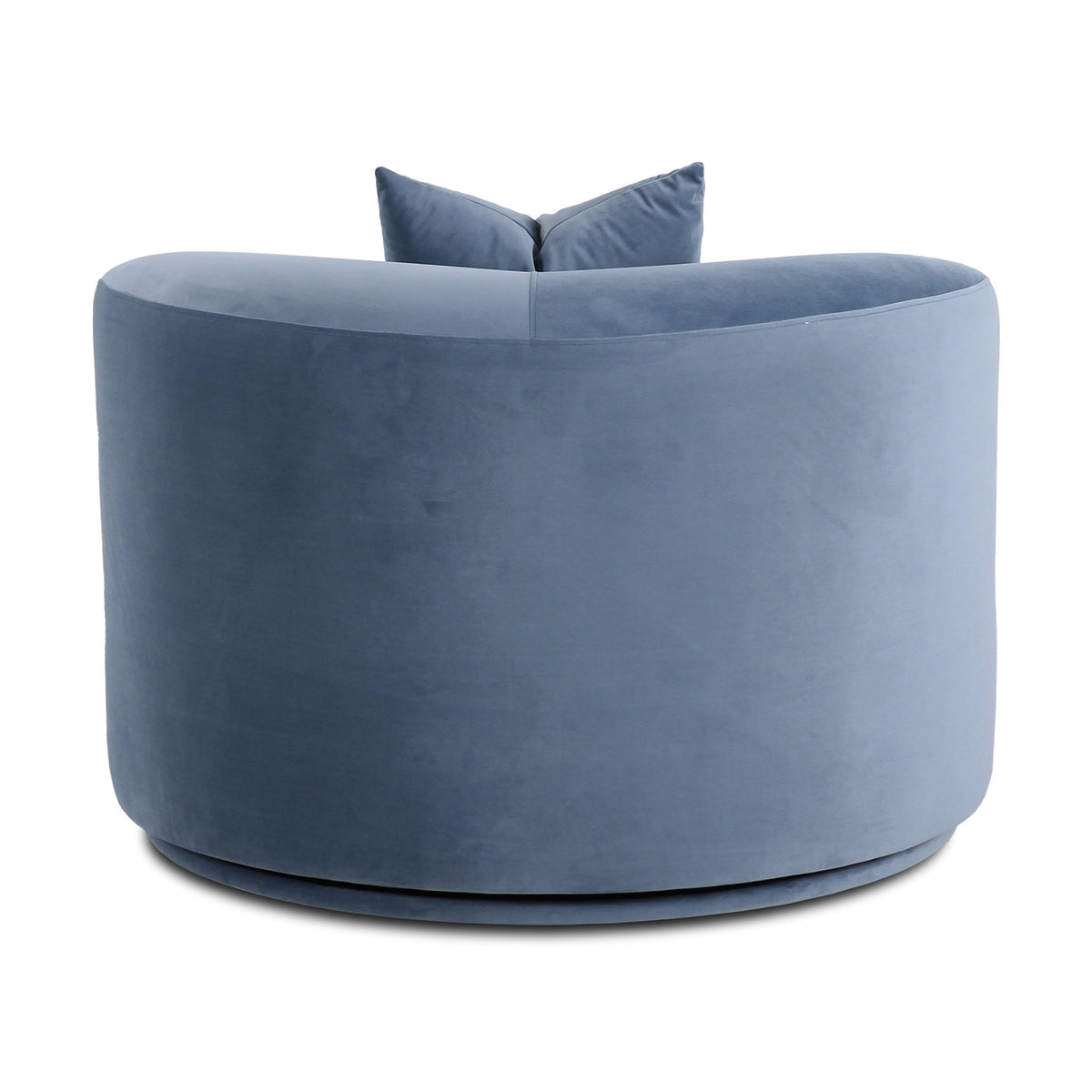 TOV Furniture Fickle Bluestone Swivel Accent Chair