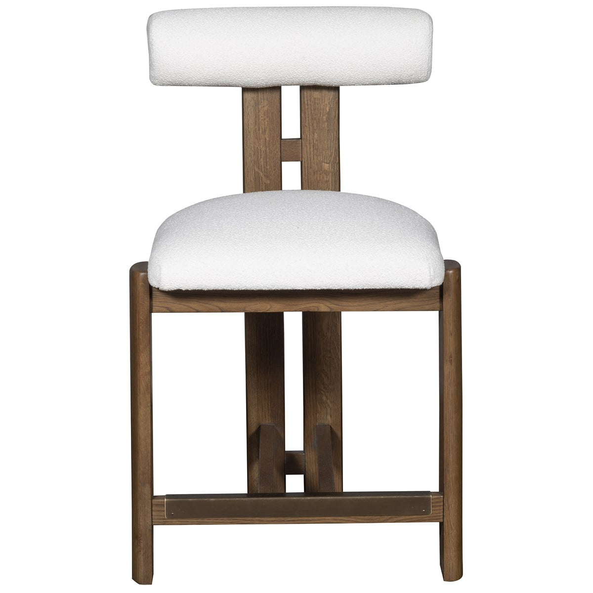 Vanguard Furniture Wright Jackpot Chalk Fabric/Saddle Dining Counter Stool