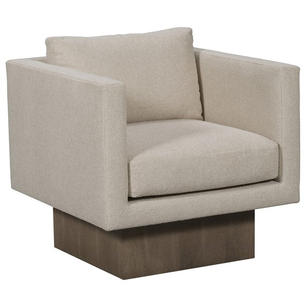 Vanguard Furniture Kendell Kendra Sand Fabric/Arles Swivel Chair