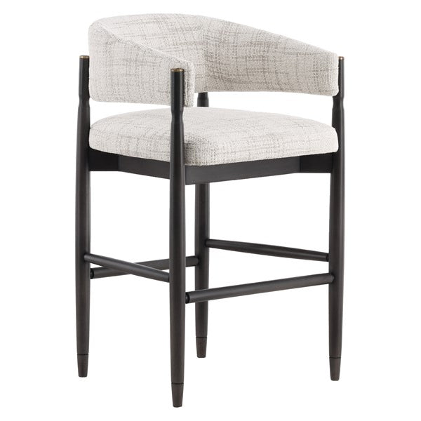 Vanguard Furniture Rendition Reynolds Linen Fabric/Peppercorn Dining Barstool