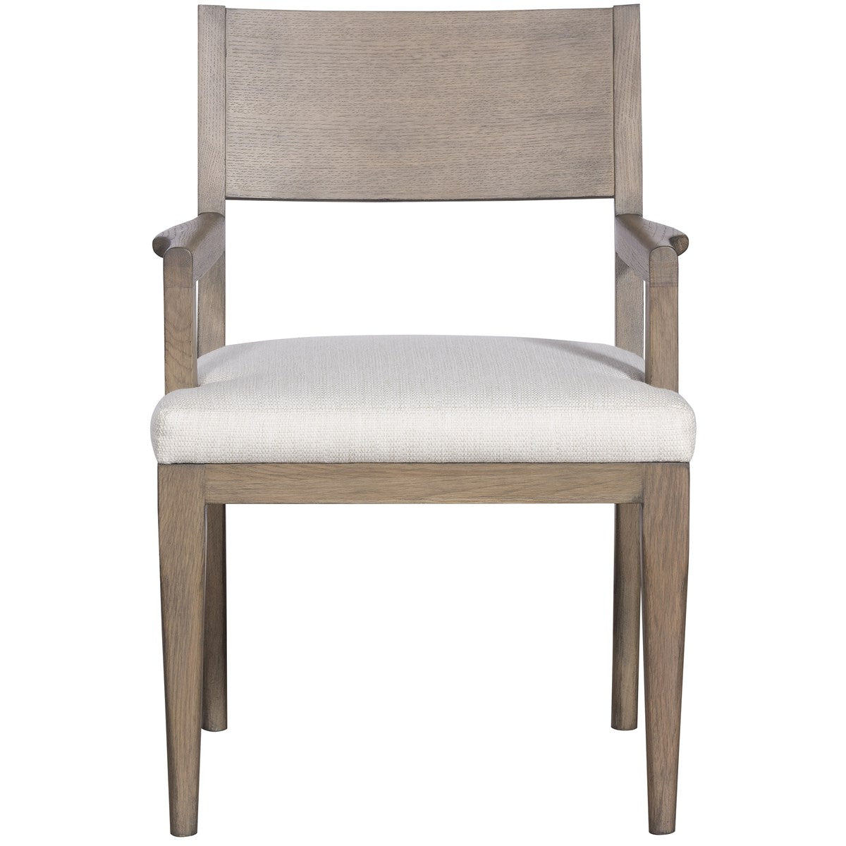 Vanguard Furniture Ridge Nada Natural Fabric/Truffle Dining Arm Chair