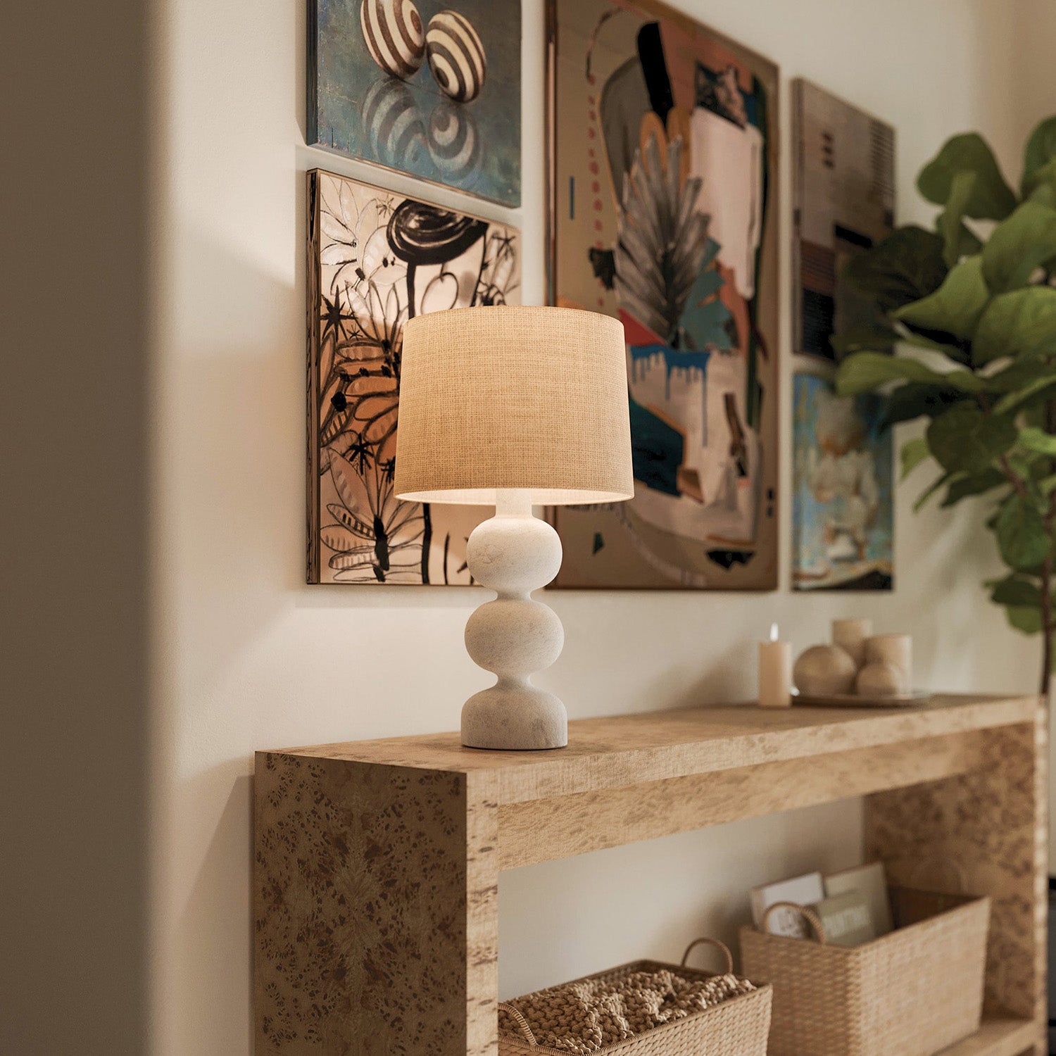 Mitzi Talita Natural Stone Table Lamp