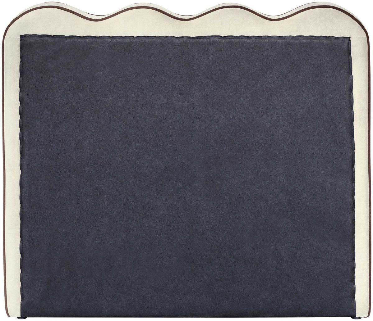 Tempo Cream Velvet Upholstered Bed