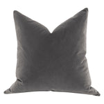 The Basic Essential Dark Dove Velvet Throw Pillow Set of 2