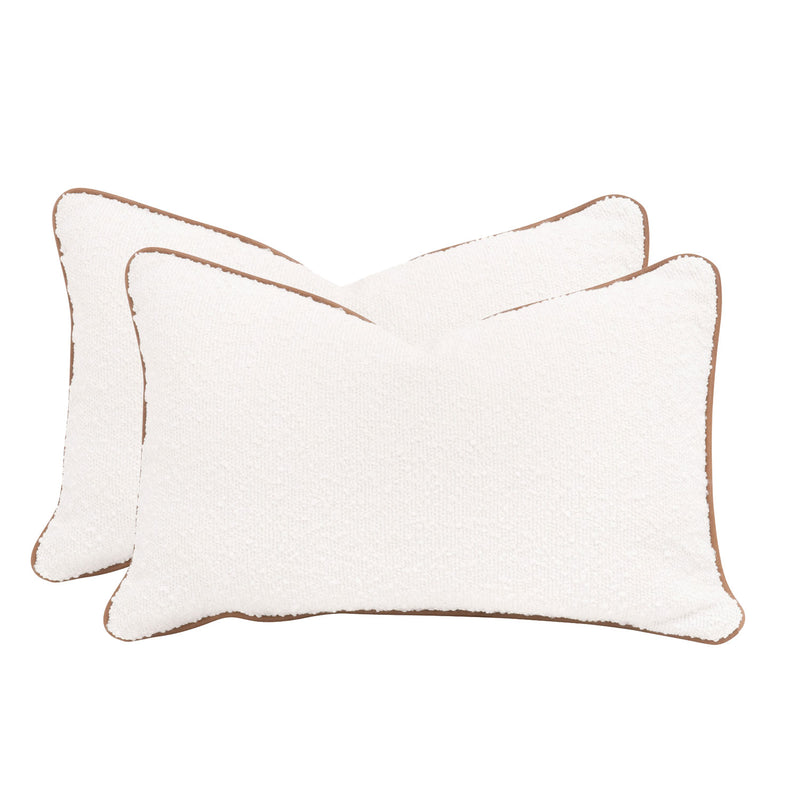 The Not So Basic Essential Boucle Lumbar Pillow Set of 2